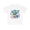 Unisex Adult T Shirt Griffin Playing Ukulele Floating Island