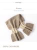 100% Cashmere Plaid Knit Neck Gaiter & Scarf - Soft & Warm