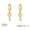 Bohemian Gold Hoop Earrings for Women with Daisy and Sunflower Pendant Charm
