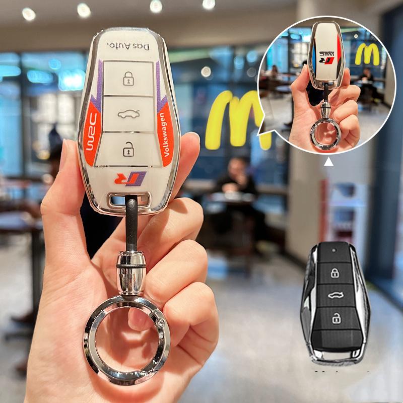For VOLKSWAGEN TPU Car Key Cover Remote Control Fob Shell Case Keychain Holder Auto Accessories For JAC VW SOL E10X QX X8 E50 X6