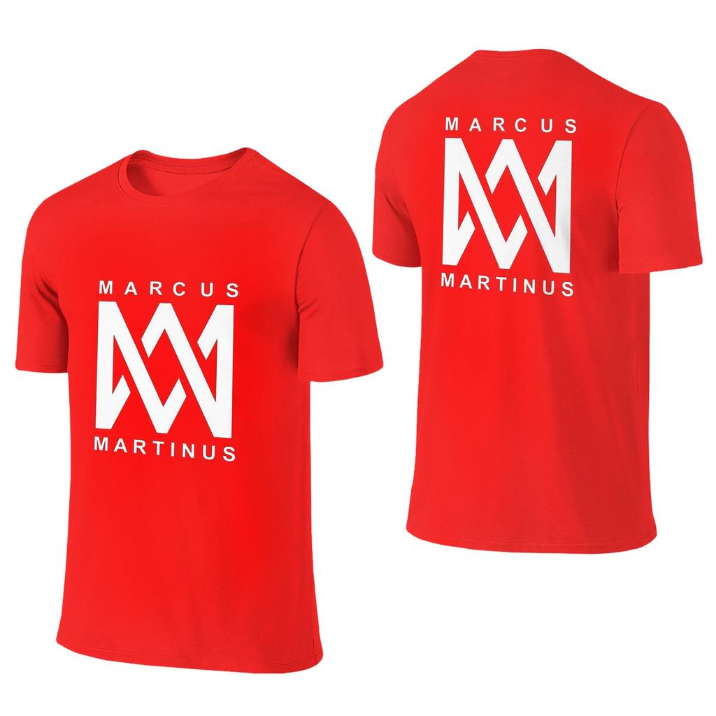 Marcus And Martinus Norway Unisex Tshirt Double Sided Plus Size T Shirts Unisexs Round Neck Cotton Tees Short Summer Male
