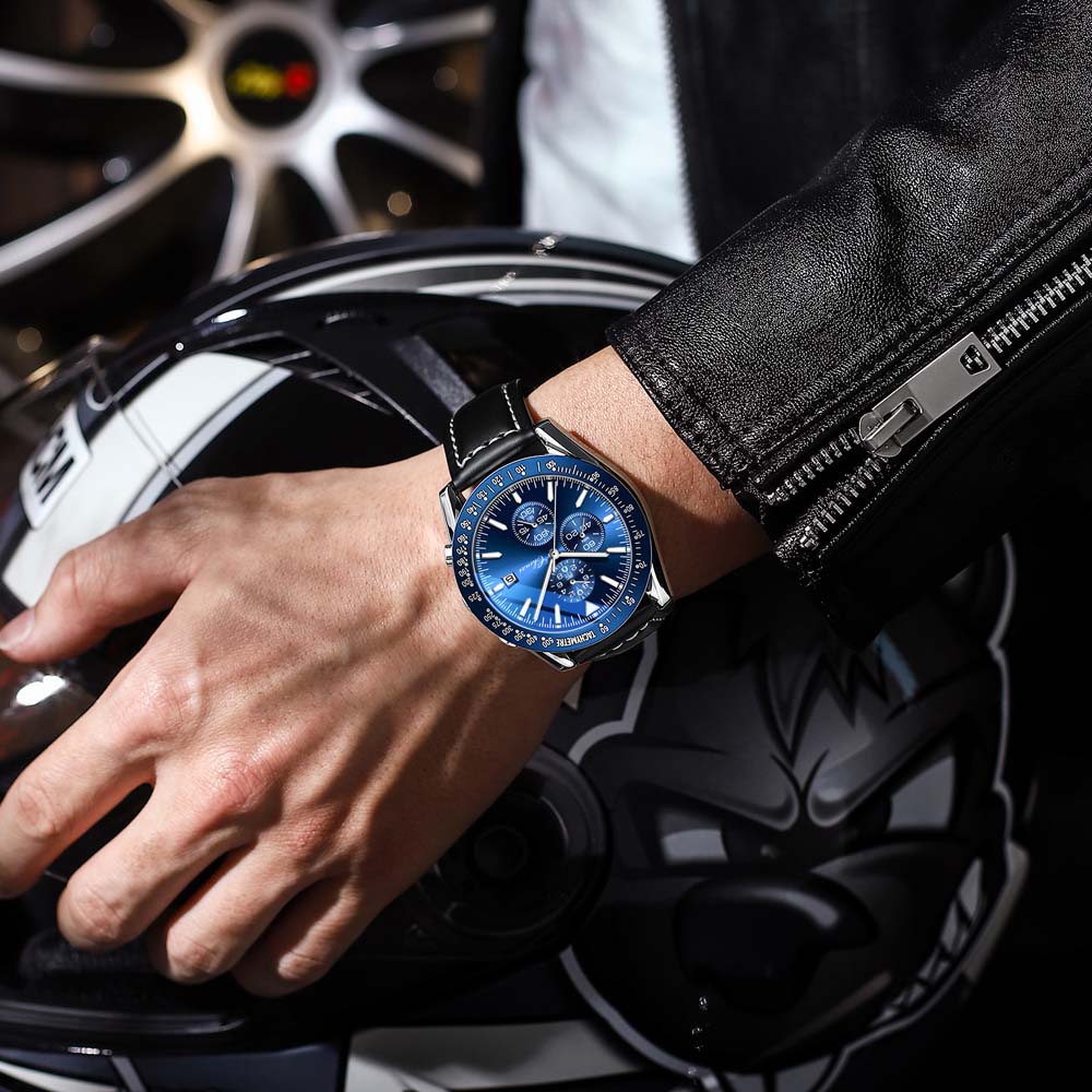 CHENXI Men's Watch Fashion Multifunctional Outdoor Sports Chronograph Trendy Stainless Steel Band Business Style Watch reloj