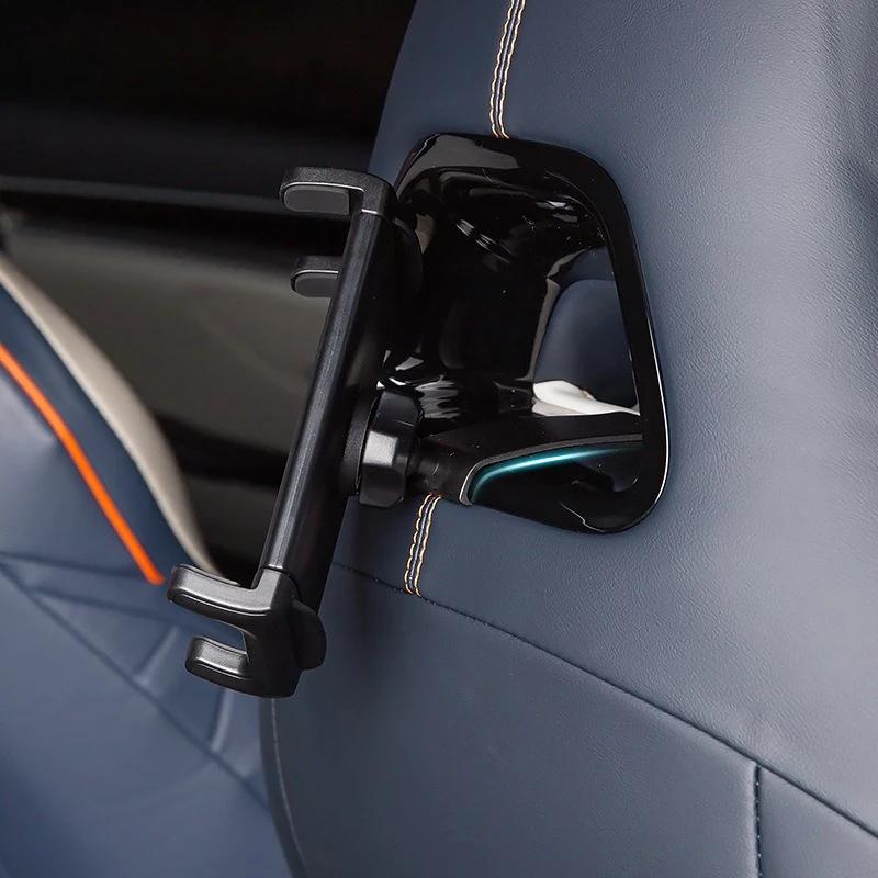 Car Phone Holder For BYD Atto 3 Song Plus Yuan Plus 22-24 Seagull Back Seat Bracket For IPAD Support Accessories Parts