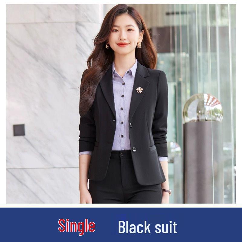 Women s Autumn/Winter Professional Suit - Ideal for Hotel Reception, University Interviews, and Managerial Roles S for Under 44 kg