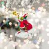 Christmas Pendant Creative Shape Adorable Appearance Lanyard Design Wide Application Easy To Hang Grinch Character Xmas Tree Hanging Decoration