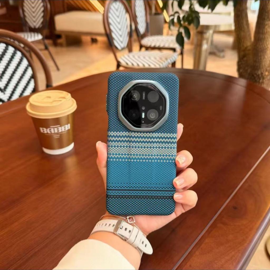 Applicable To Huawei Mate11rs Extraordinary Master Mobile Phone Case Ultra-thin pc11RS Kevlar Carbon Fiber Pattern Anti-drop Case