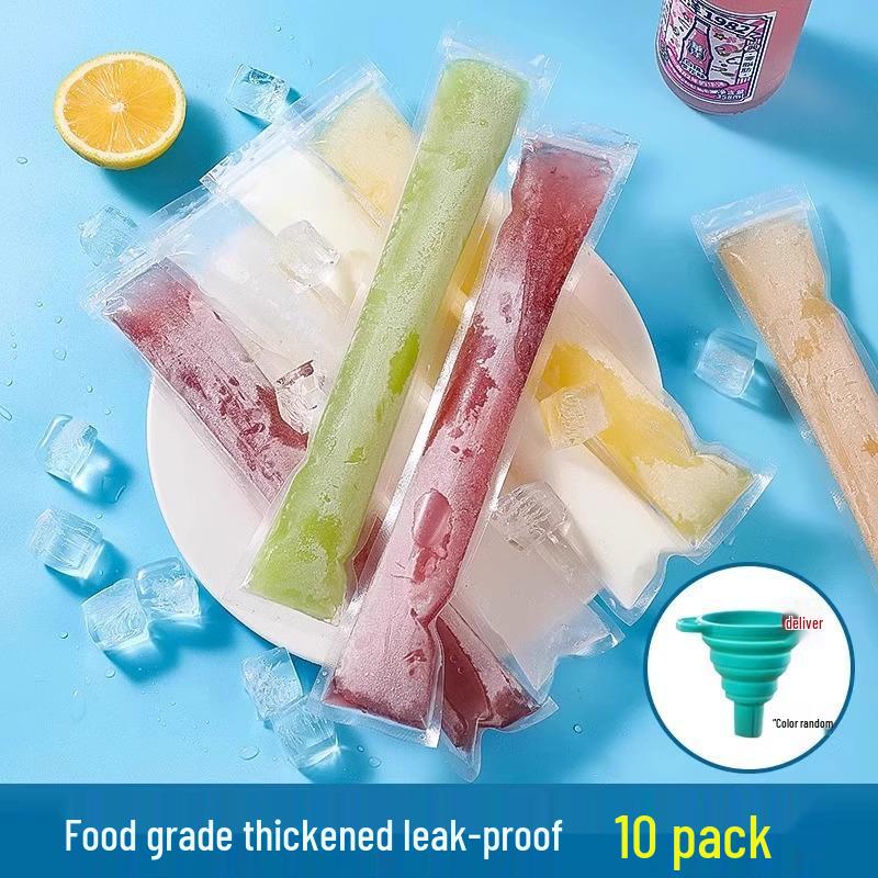 

Disposable Heat-Sealed Popsicle Bags for DIY Crushed Ice Popsicles & Jelly Packaging 280*55mm