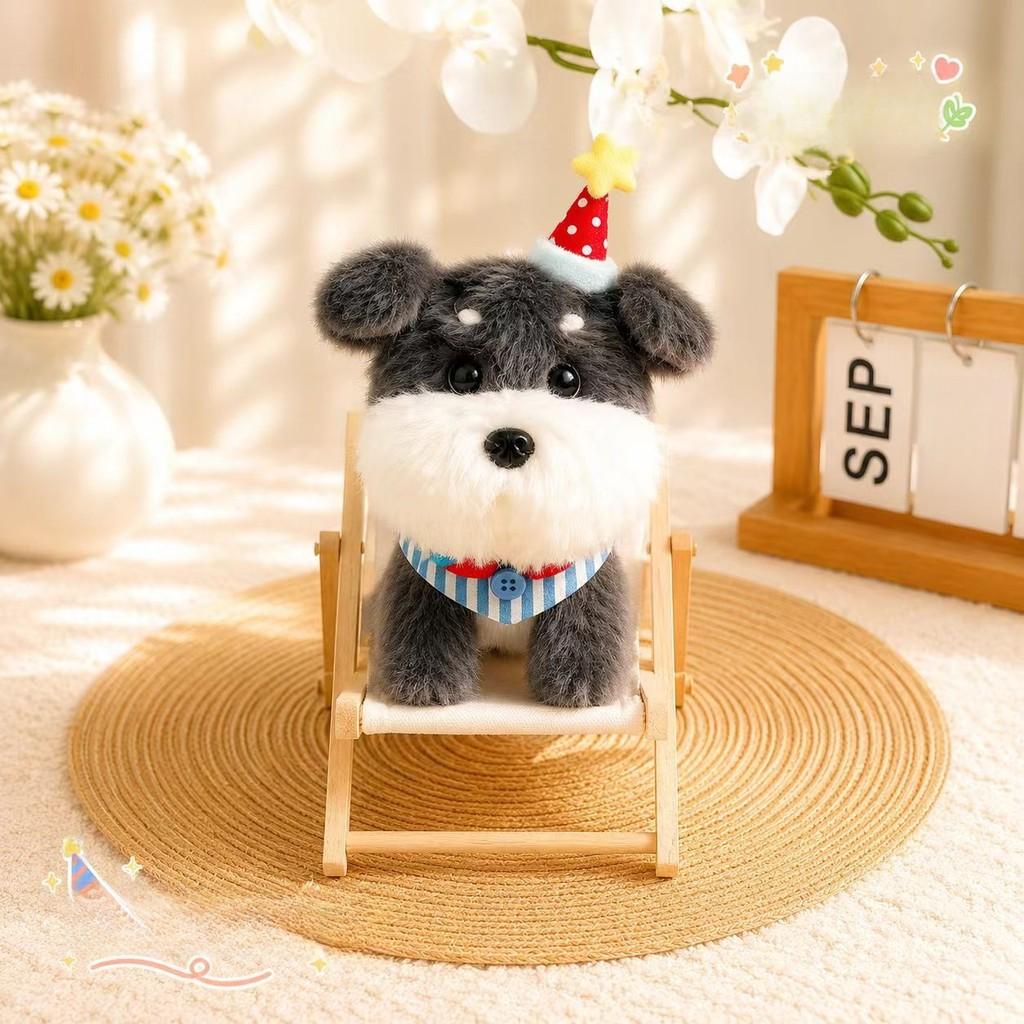 Plush Dog Christmas Ornament With Pp Cotton Filling Perfect For Holiday Decor Gift For Kids