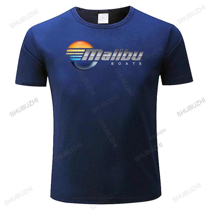 Koszulka Malibu Boats Czarna Szara Biała Męska Koszulka bawełniana shubuzhi Casualowa koszulka z dumą męska Unisex Modna koszulka