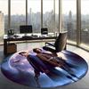Supernatural (5) Round Office Rug Decorative Floor Rug for Office Bedroom Living Room and Home Space