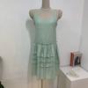 C S In The Room adjuStable Strap Frill CamCan buStier mIni dreSS 2Color C