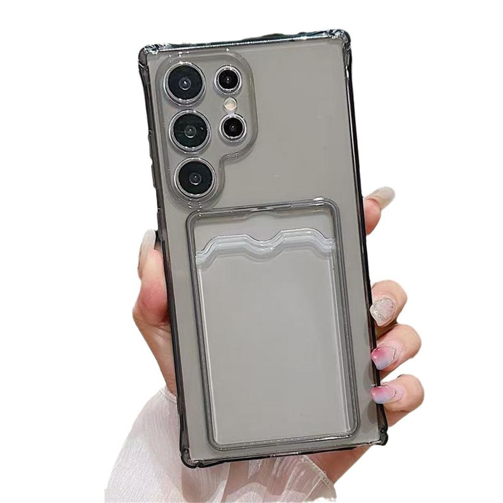 S26ultra Four-corner Airbag Anti-drop A57 Card Bag Mobile Phone Case Is Suitable for Samsung S24u Transparent Soft Case A36 All-inclusive.
