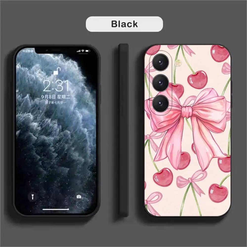 Süße Frucht Rosa Kirschen Handyhülle Für Samsung Galaxy A52 A42 A32 A22 A12 A02S A72 A73 A51 A41 A31 A21S A71 A40 A30S A20S