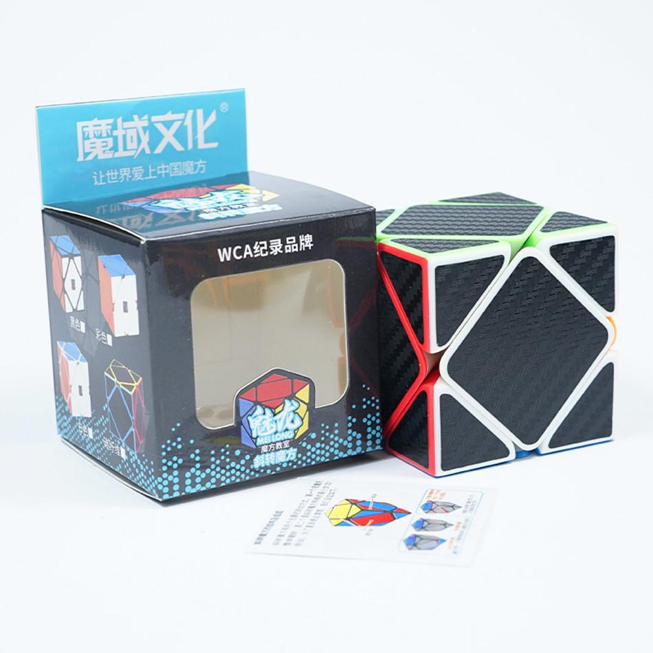 MFJS Moyu Carbon Fiber Sticker Magic Cube 2x2 3x3 4x4 5x5 Positive Pyrimid Megaminx Cubo Magico Children Kids Gift Toy St Practical Use