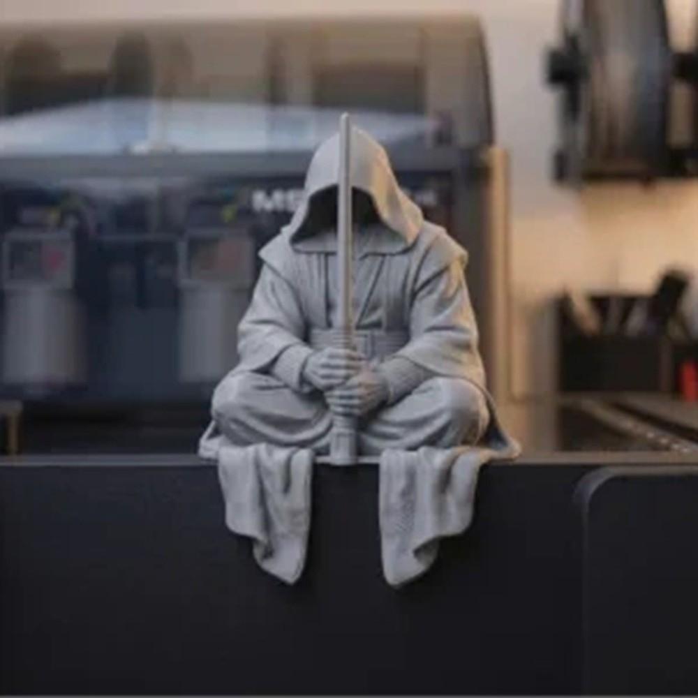 Collection Sitting Pose Ninja Ornaments 3D Printed Home Decor Warrior Figurine Dark Style Zen Statue Home