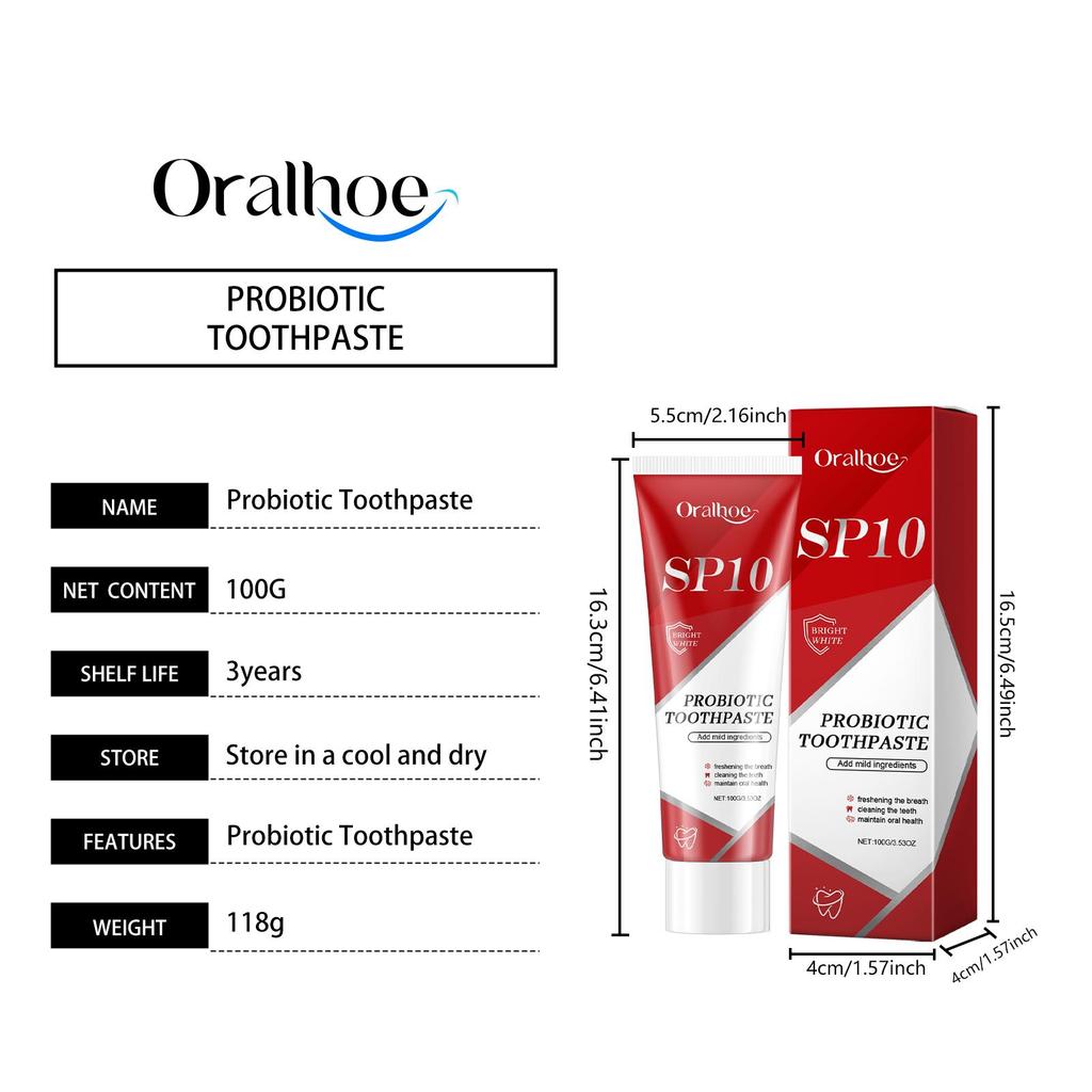 Sp-10 Probiotic Toothpaste Remove Plaque Stains Fresh Breath Whitening Tooth