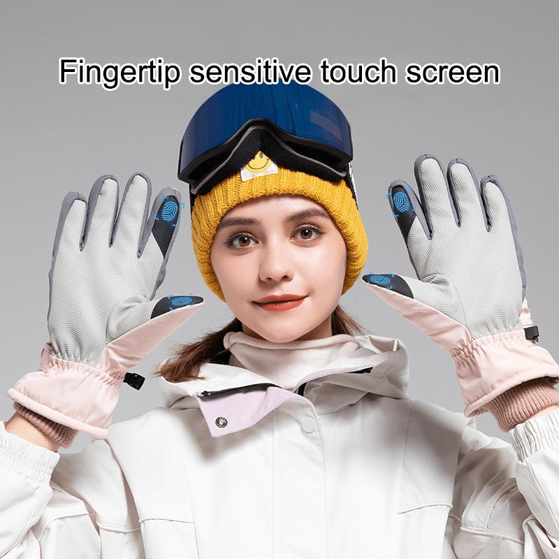 Winter Cycling Gloves Non Slip Touch Ski Gloves Snowboard Accessories Waterproof Pocket Warm Men's and Women's Thermal Gloves