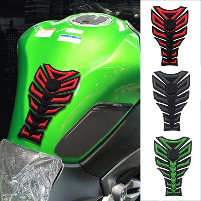 3D Motorcycle Rubber Sticker Gas Fuel Oil Tank Pad Protector Cover Decals Case Fish Bone Style for Honda Kawasaki Suzuki