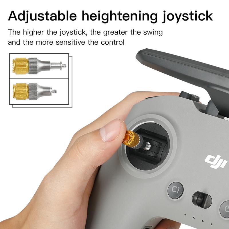 Thumb Rocker Adjustable Joystick Rods Compatible For Dji Mini3 Pro/avata/fpv With Screen Remote