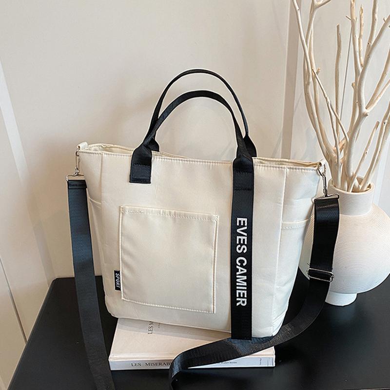 Multifunctional Large Capacity Casual Tote Bag Simple and Versatile Women's Crossbody Bag Oxford Waterproof Tote Shoulder Bag