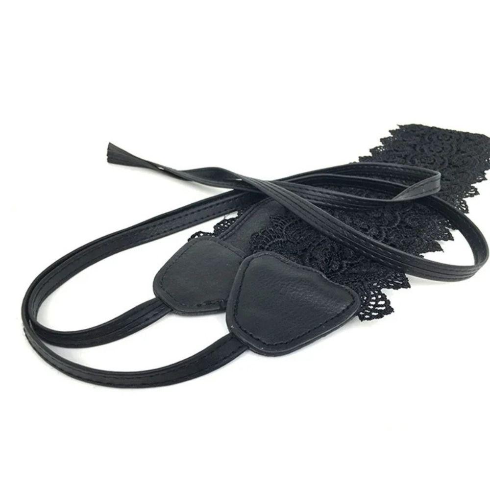 Soft Bow Tie Belt Self Tie Obi Belt Boho Style PU Leather Belt  for Dresses