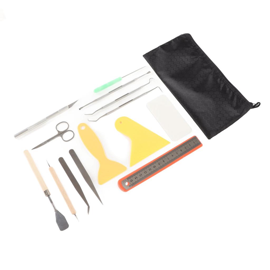 Craft Vinyl Weeding Set 15 Pcs Practical Ruler Scissors Tweezers Weeding Crochet DIY Craft Vinyl Accessories