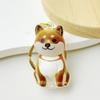 50pcs Cute Transparent Plastic Keychain Dog Hair Storage Keyring Bag Car Pendant For Family Member Souvenir Gift