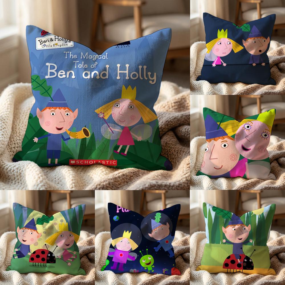 Tonnika Chen Unisex Ben And Hollys Little Kingdom Cushion Cover Multi-Scene Pillow Cover For Home & Car - Reversible, Soft & Durable For Daily Use