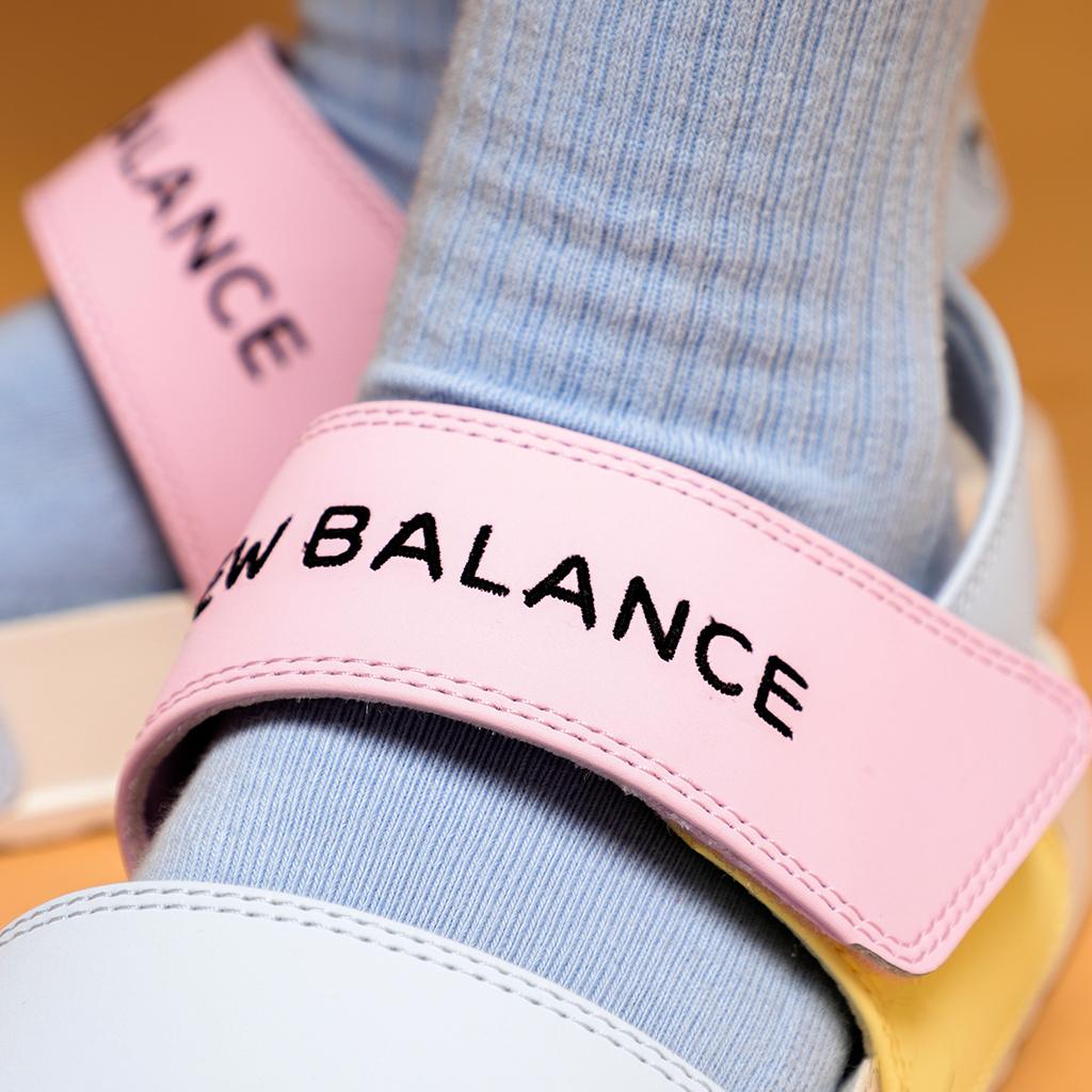New Balance Noritake X NB Nclay Painter Kollaboration Badeschuhe Unisex Sandalen Blau Rosa Gelb SUFNCLAT