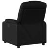 Relaxation Armchair Faux Leather Black