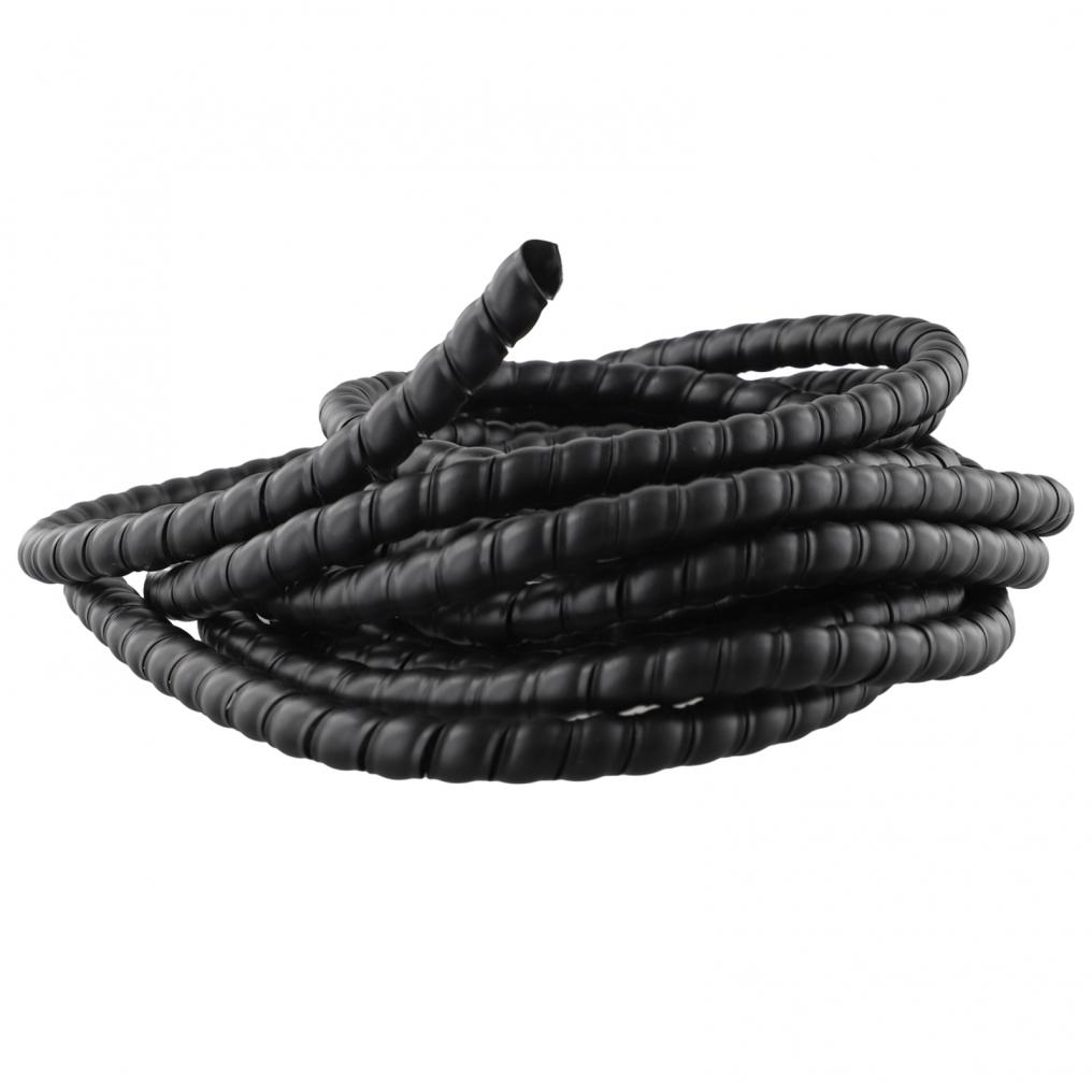 High Density Polyethylene Spiral Wrap for Pressure Washer Hose Black 5m