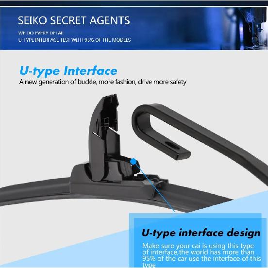 For Toyota Aurion XV40/XV50 2006-2017 Car Wiper Blade Front Wipers Fit U Hook Arm Windscreen Auto KAWOO Wiper Blades