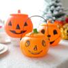 TingZhi Leuchtende Halloween-Kürbis-Süßigkeitendose mit Deckel
