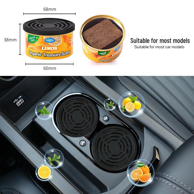 Organic Sandalwood Car Air Freshener - Essential Oil Aromatherapy Wood Deodorizer