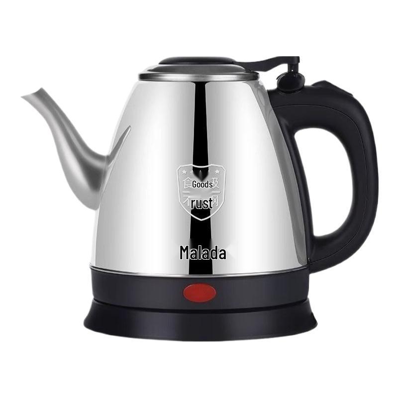 Malata Long Spout Electric Kettle – Automatic Shut-Off, Anti-Dry Protection, Ideal for Tea Brewing.