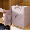 Foldable Fabric Clothes Storage Box with Steel Frame