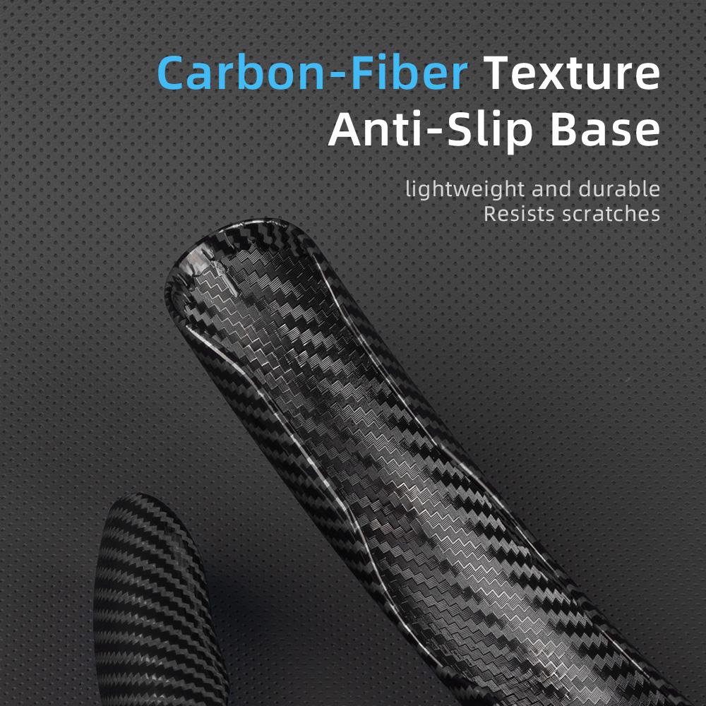 Suitable for Citroen Carbon Fiber Texture Steering Wheel Cover with Segmented Quick-Release Design, Durable Black Accessories for Models Such as C3, C