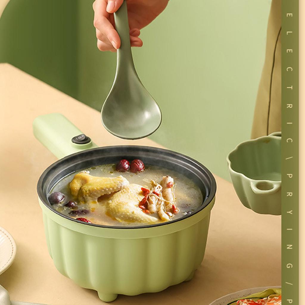 2.0L Electric Cooking Multifunctional 600W Portable Long Handle Hot Pot Noodle Cooker for Dormitory Travel Home