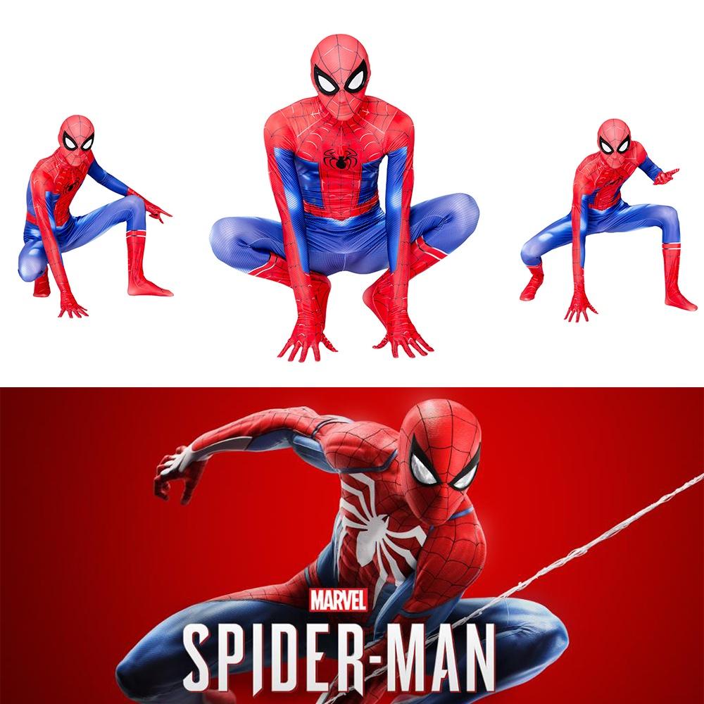 Spider-man Peter Parker Cosplay Costume Bodysuit Jumpsuit For Adults And Kids