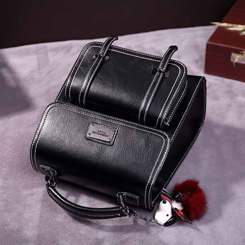 Kožená dámská taška Víceúčelový batoh Cambridge Bag Špičková taška Fashion Trend Messenger Bag