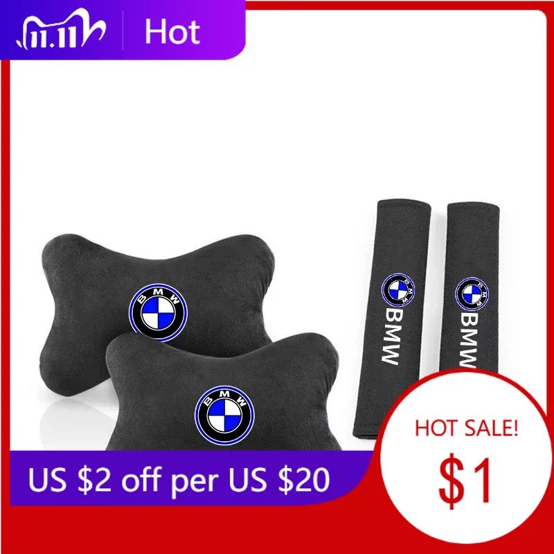 TXMM8 2025 Hot Car Headrest Cover Auto Seat Cover Head Neck Rest Pillow for BMW M E46 E39 E90 E36 E60 E34 E30 X5 E92 G30 Car Accessori
