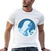 Pastel Blue Diamond Portrait TShirt Fashion Casual Short Sleeve TShirt