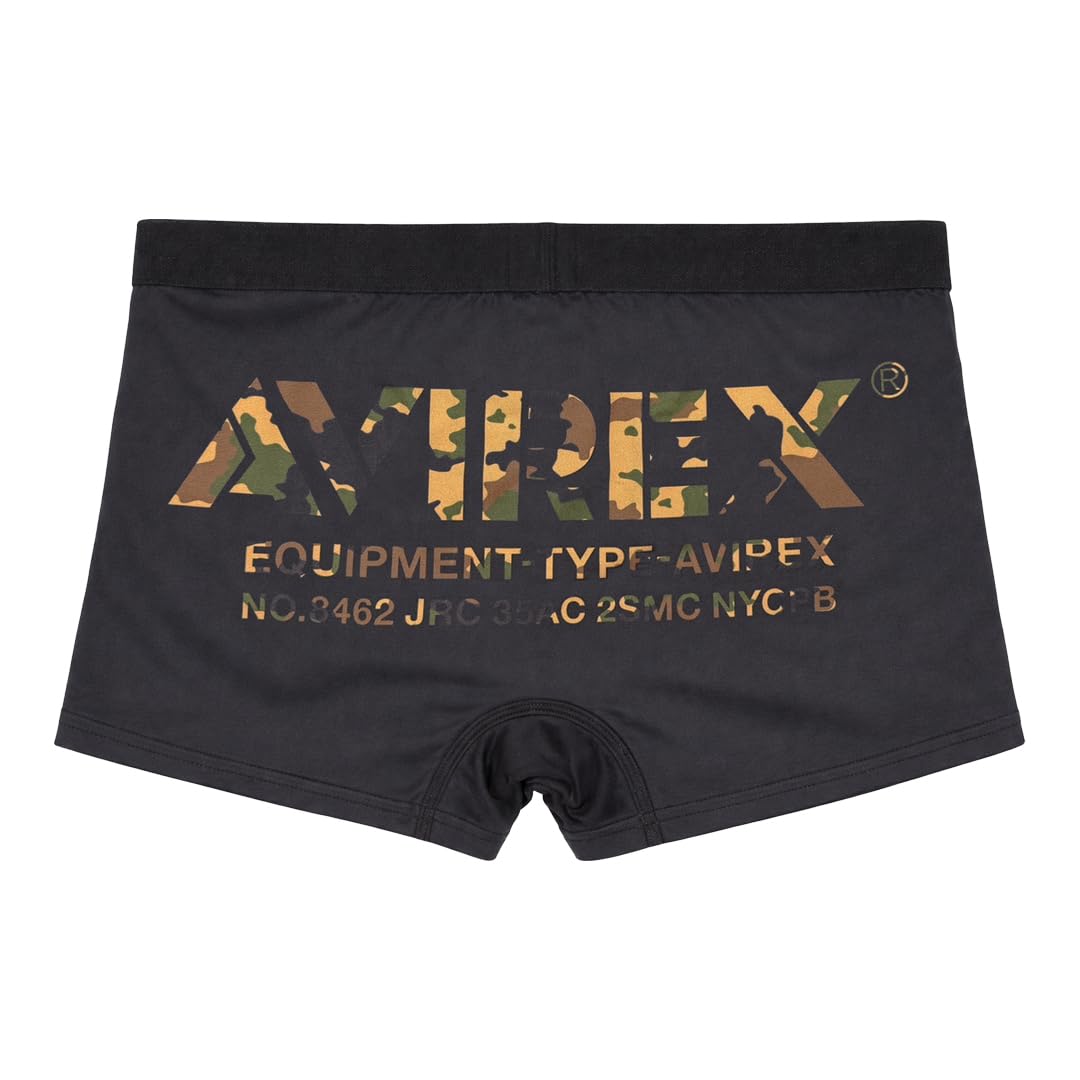 

AVIREX Boxer Briefs Men s Underwear Plain Gentleman Underwear Brand Logo Camouflage Simple Gift Present Stylish black army khaki M Size