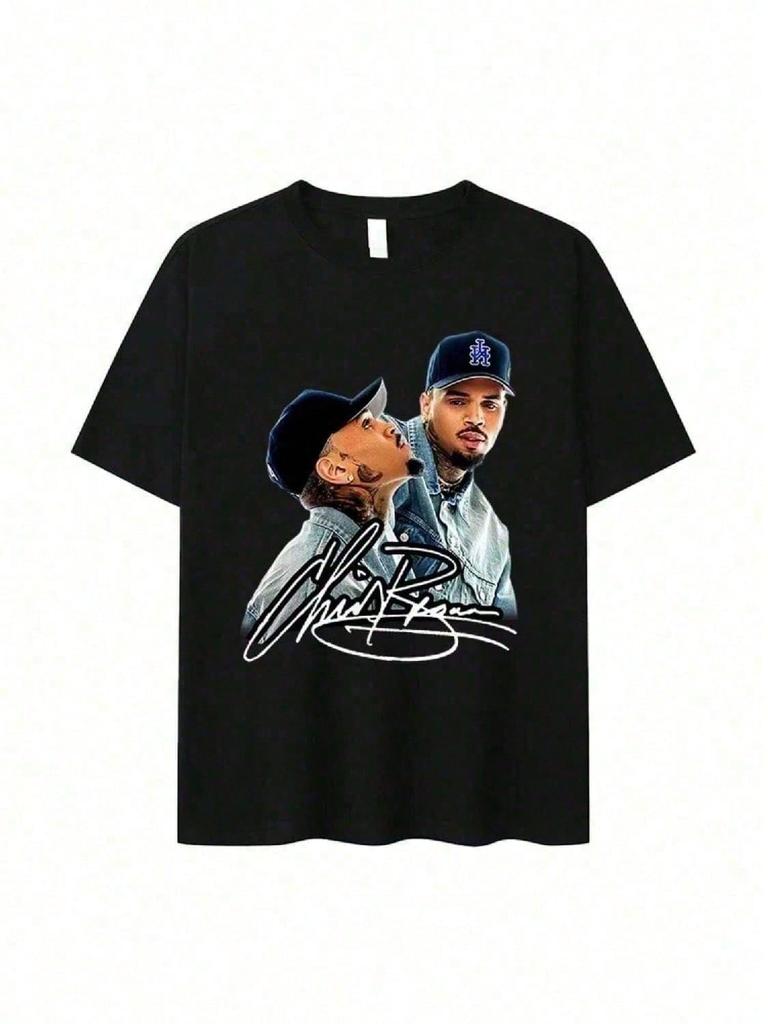 2025 Graphic Printed T-Shirt Unisex, Hip-Hop , Pure Cotton Loose Short-Sleeved, Retro Fashion, Oversize T-Shirt