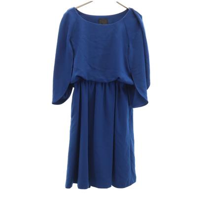 Ray Beams Five-quarter Sleeve Slit Sleeve One Piece 1 Blue Women Used