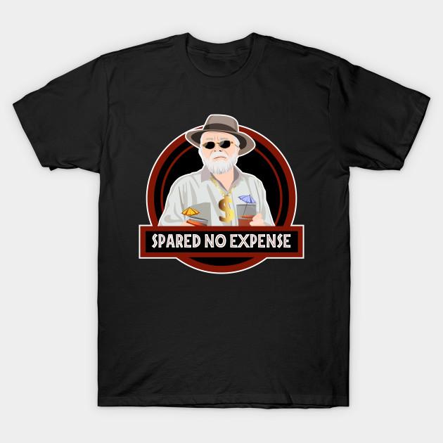 Men Black Print T-shirt Spared No Expense No-Cut Transfer Paper Print Cotton Tshirt 4XL чёрный