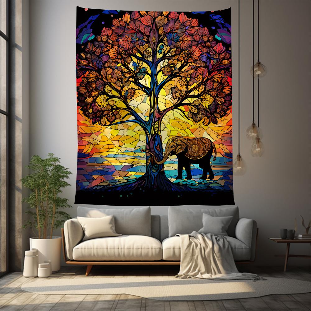 Elephant series room wall tapestries animal tapestries planet tapestry background fabric bedside wall tapestry carpet