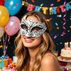 Men Half Face Mask with Elastic Band Vintage Glitter Half Face Guard Eye Mask Halloween Costume Masquerade Party Stage Performance Accessories