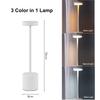 Nordic Style Cordless LED Table Lamp Alloy Body Touch Switch 3 Colors Rechargeable Perfect for Home Bar Restaurant Ambian