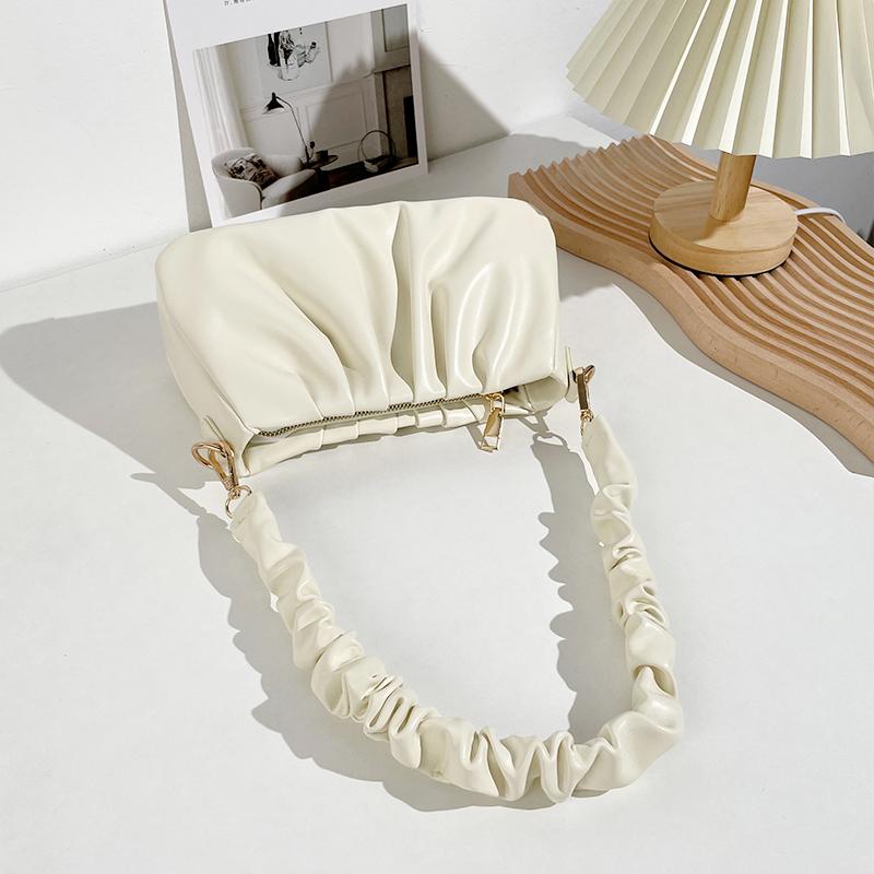 

Маленькая мягкая кожаная женская сумка в стиле «minority» с плиссировкой в виде облаков, сумка для отдыха, новая сумка через плечо